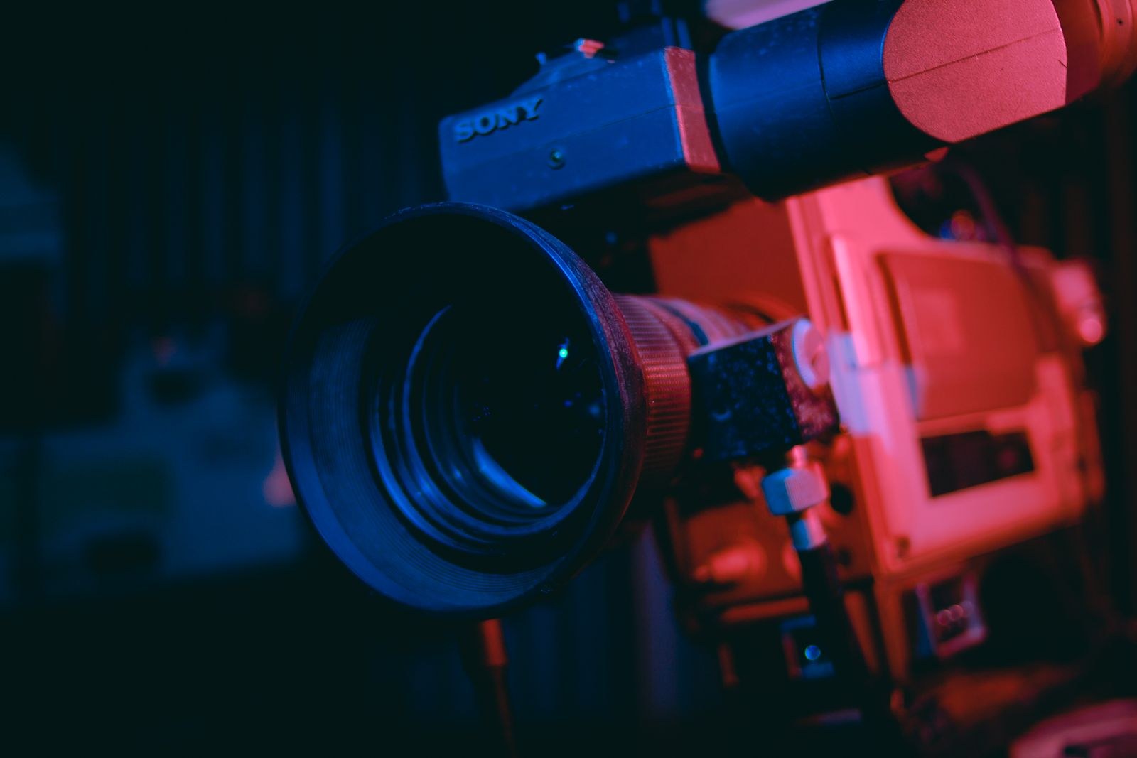 Camera and lens on a location shoot