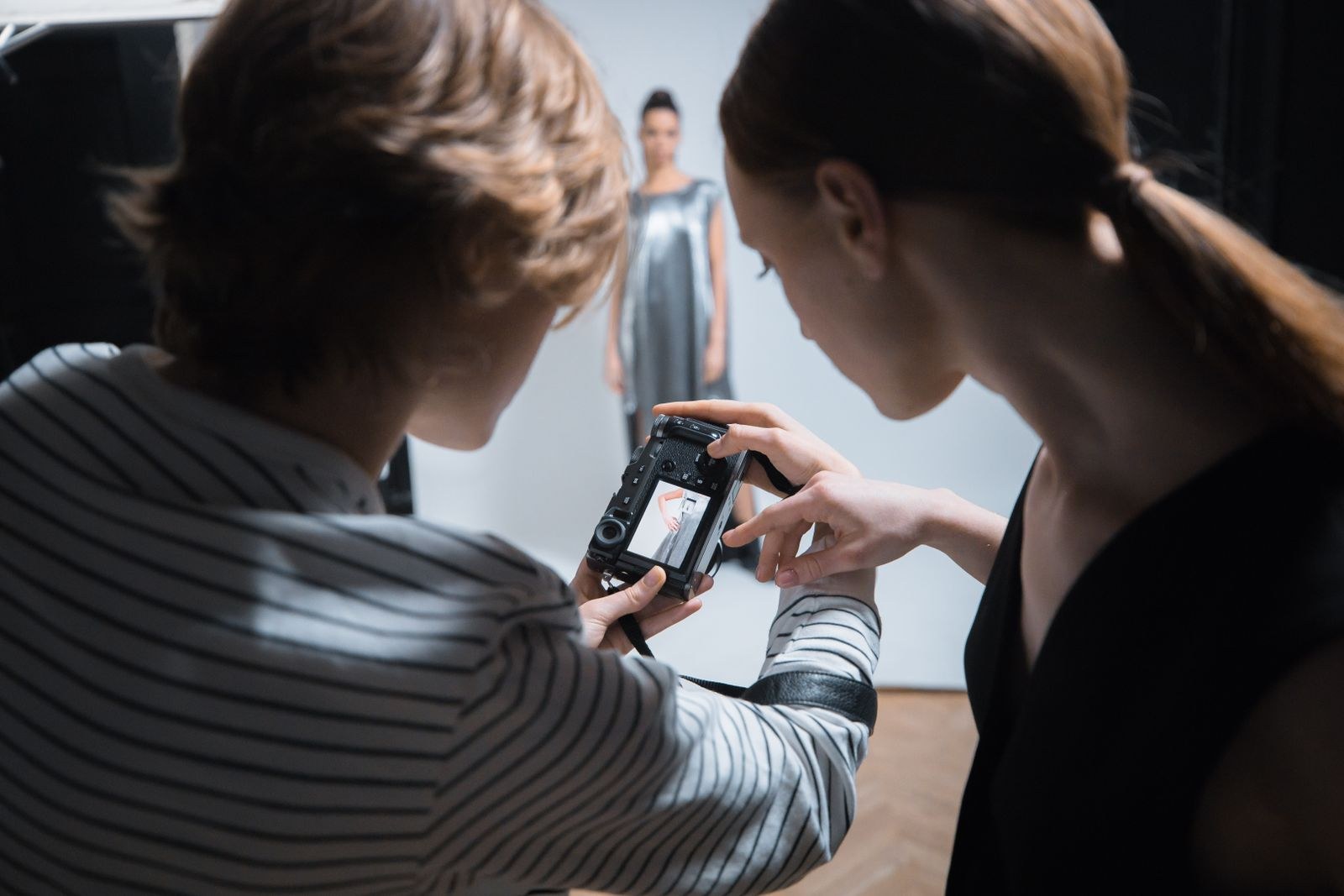 Behind the scenes of a commercial shoot