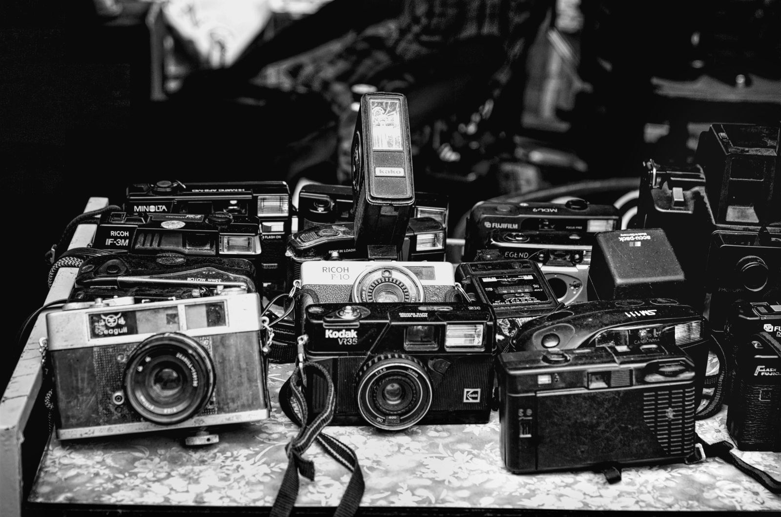 Cinema camera on a film set